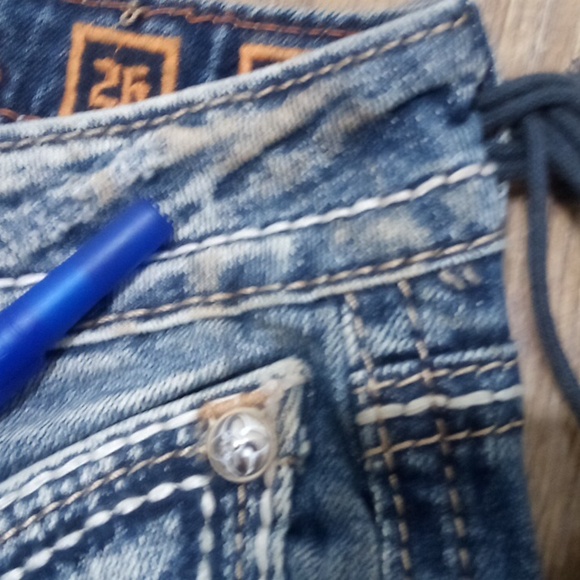 Rock Revival Women's 26 Bootcut Blair Embellished Distressed NWOT DEFECT - Picture 6 of 12